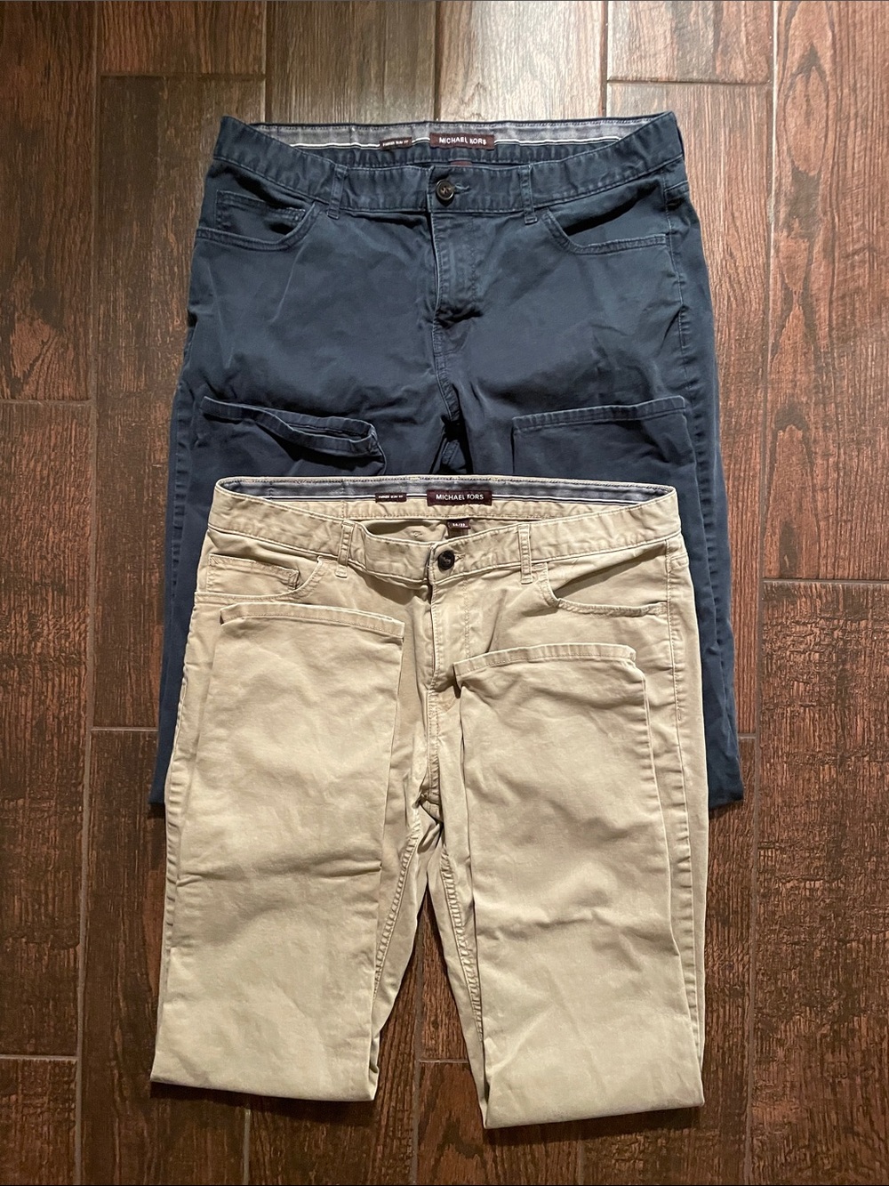 Michael Kors Men’s Chinos in Navy and Khaki - Bundle